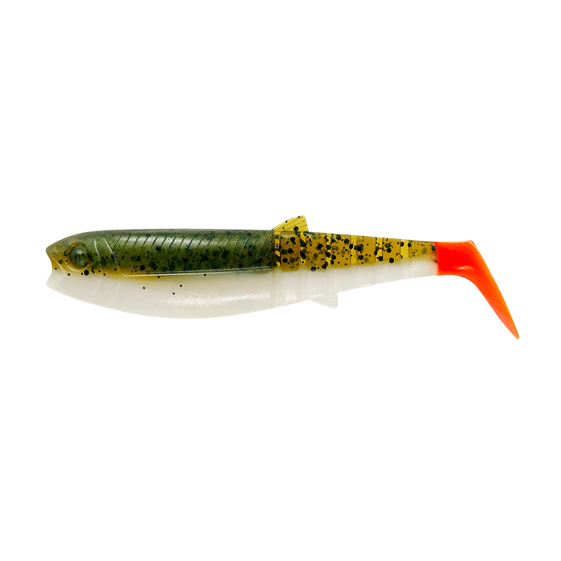 Guma Savage Gear Cannibal 10cm - Olive Hot Orange